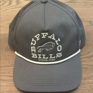 Buffalo Bills Embroidered Logo Rope Cap - Gray with White